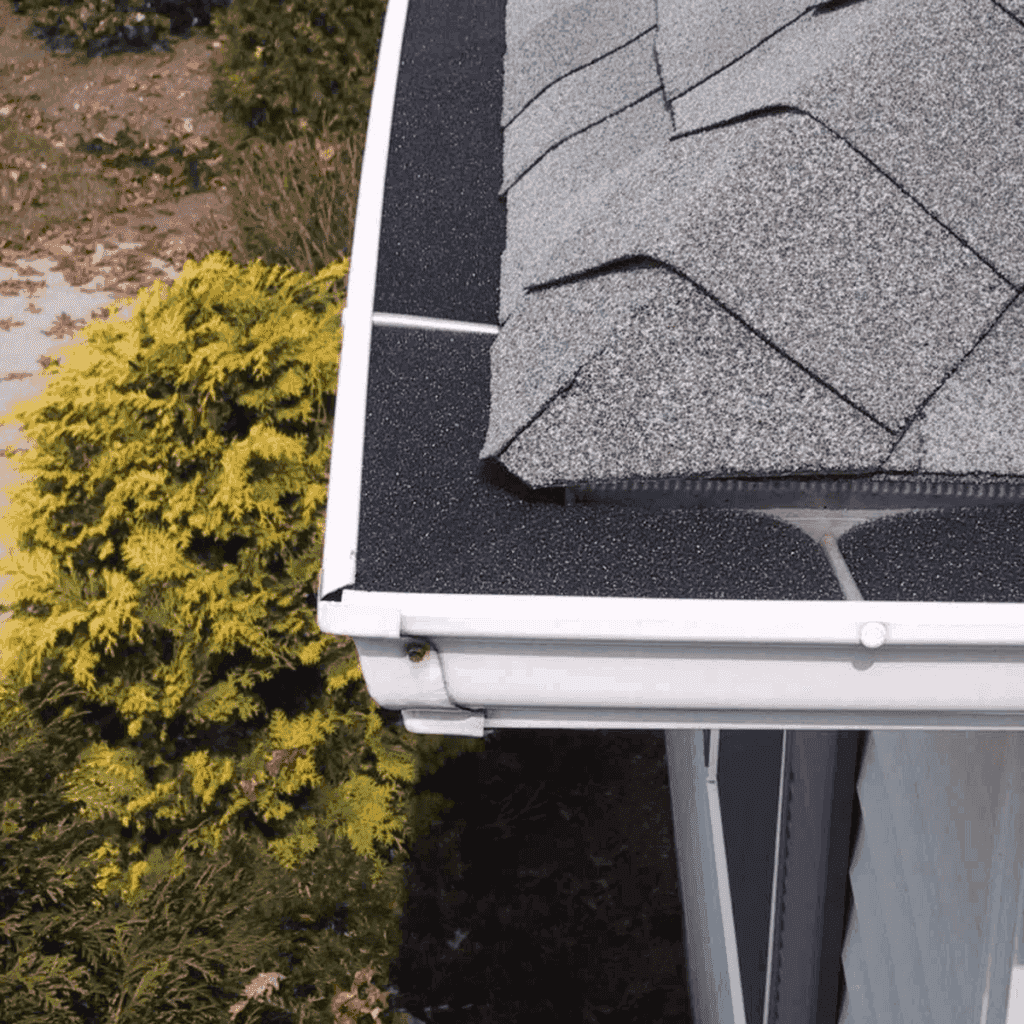 say goodbye to clogged gutters, gutter mesh protected home