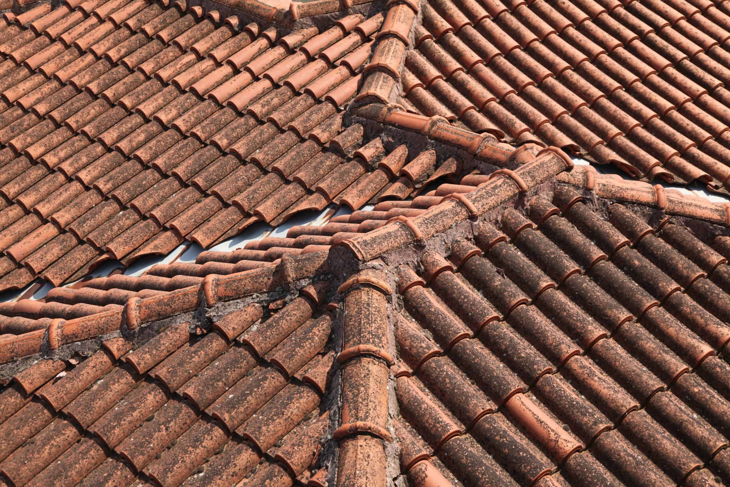 Tiled red terracotta roof